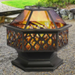 enclosed outdoor fire feature