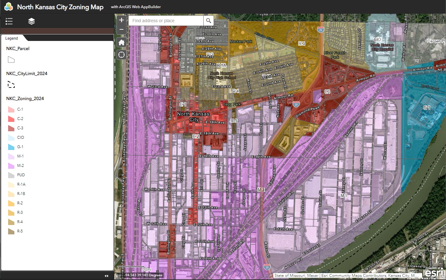 Zoning Map screenshot