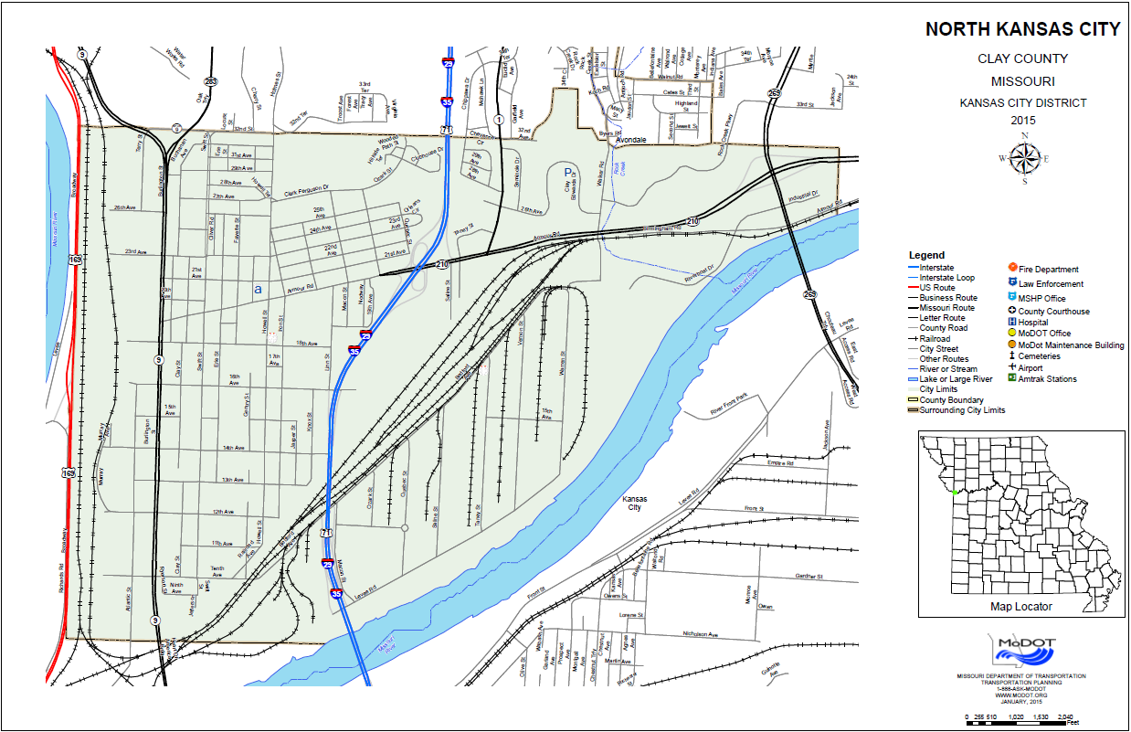 MODOT map